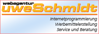 Internetprogrammierung, Werbemittelerstellung, Service und Beratung - Webagentur Schmidt
